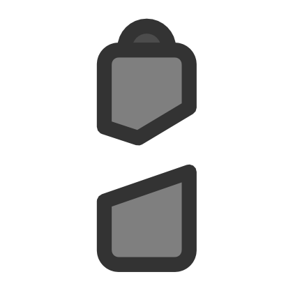 Download free grey battery pile icon